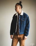Flat Head FN-OJ-B002 - 12.5oz Denim Boa Jacket