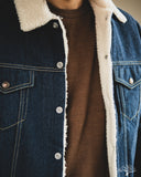 Flat Head FN-OJ-B002 - 12.5oz Denim Boa Jacket