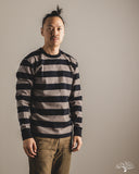 Iron Heart IHTB-01-GRY-BLK - 11oz Cotton Knit Long-Sleeve Sweater - Grey/Black