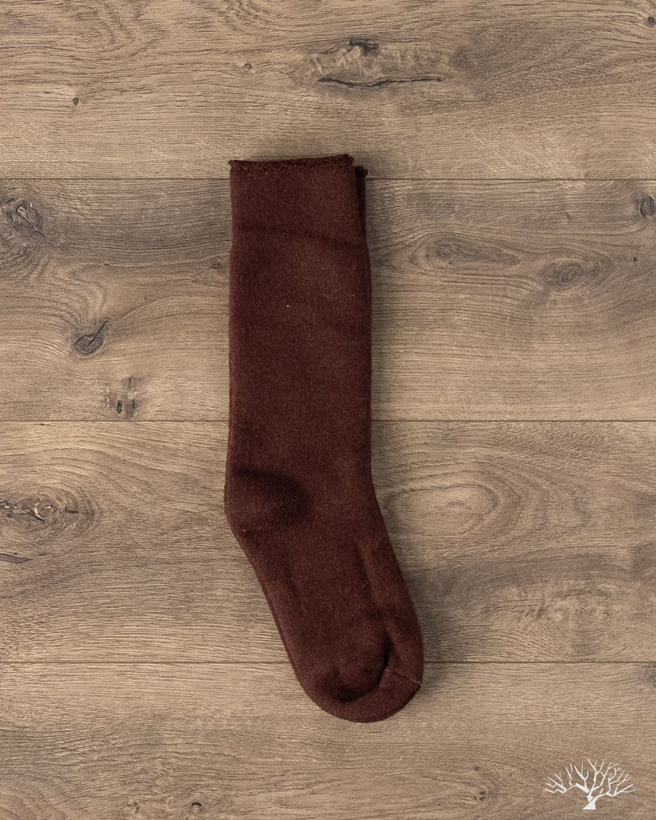 American Trench Alpaca Pile Sock - Dark Brown