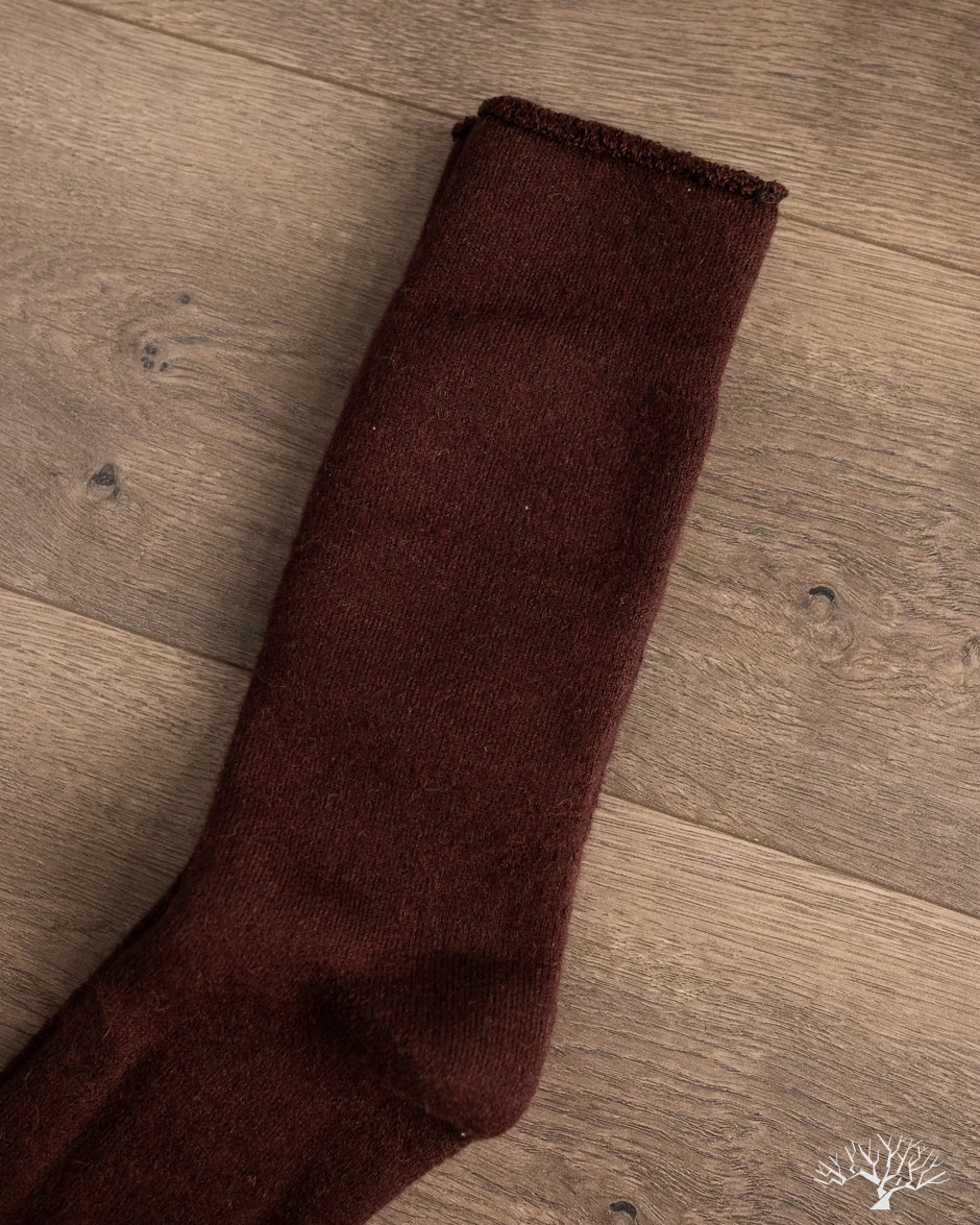 American Trench Alpaca Pile Sock - Dark Brown