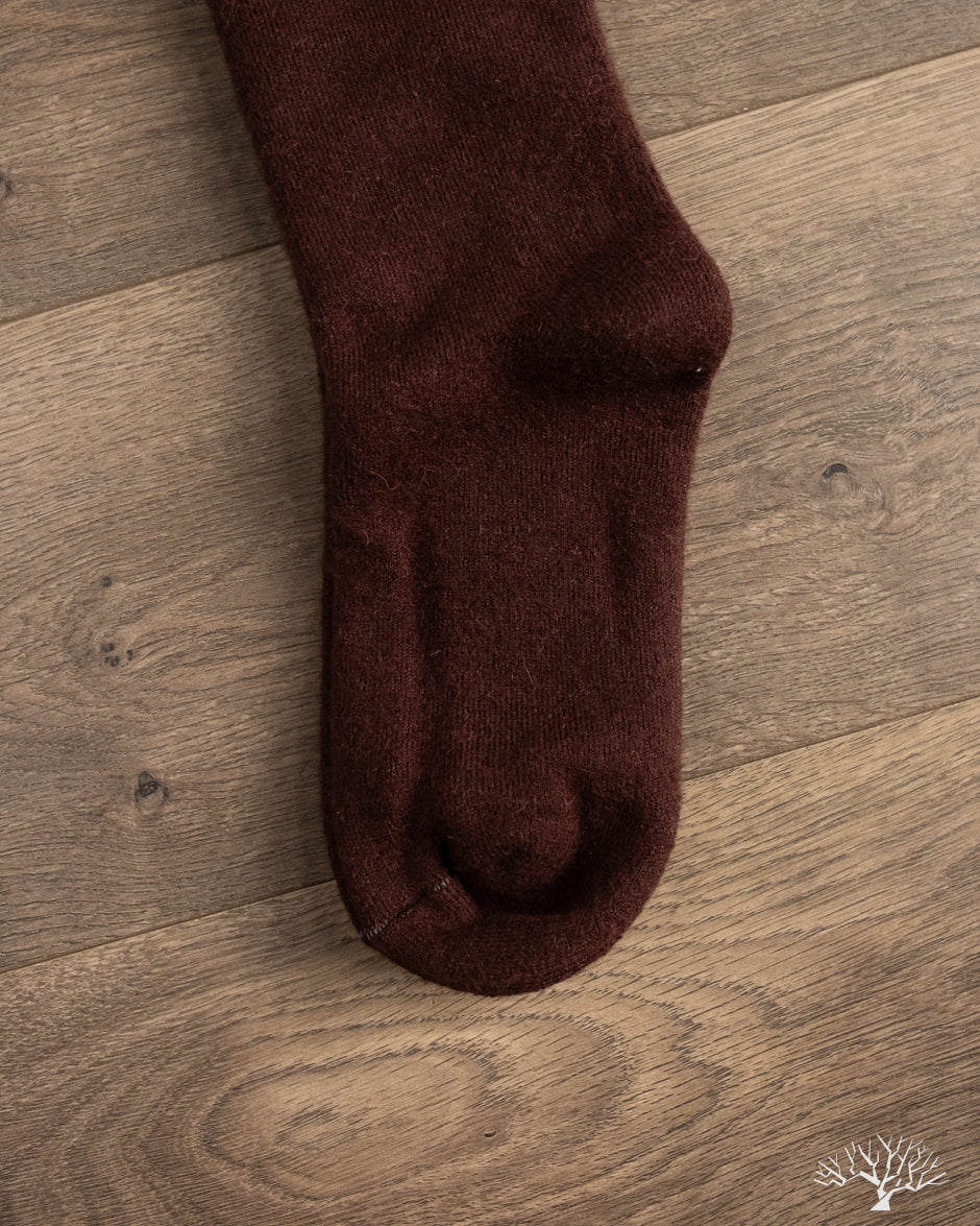 American Trench Alpaca Pile Sock - Dark Brown