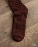 American Trench Merino Double Stripe Sock - Burgundy