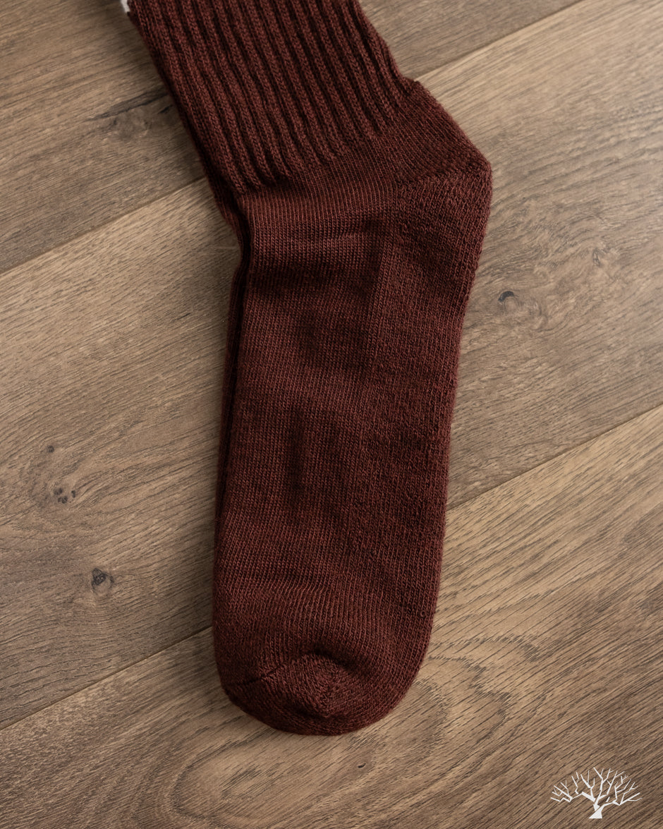 American Trench Merino Double Stripe Sock - Burgundy