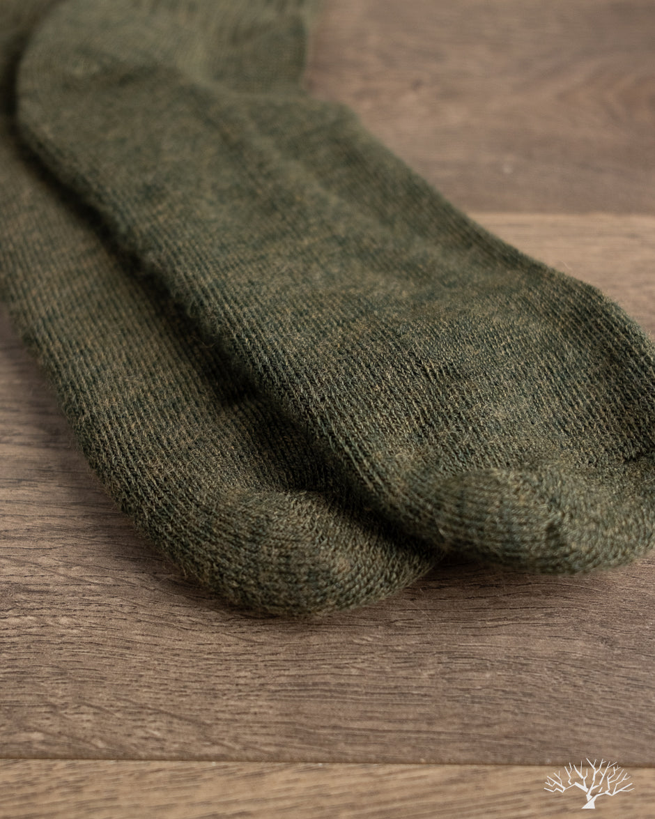 American Trench Merino Double Stripe Sock - Olive