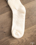 American Trench Merino Retro Stripe Sock - Berry/Navy