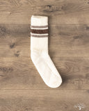 American Trench Merino Retro Stripe Sock - Brown/Elk