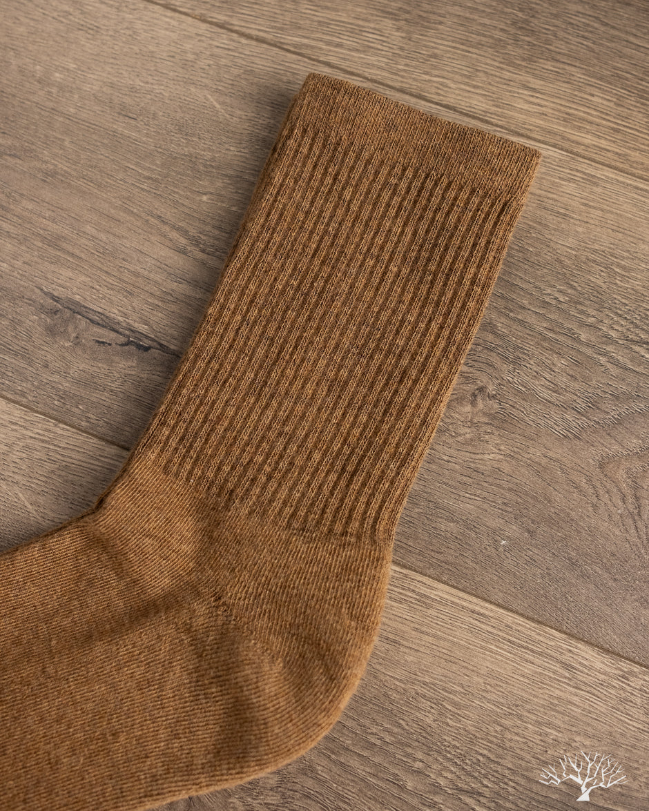 American Trench Supermerino Crew Sock - Brown