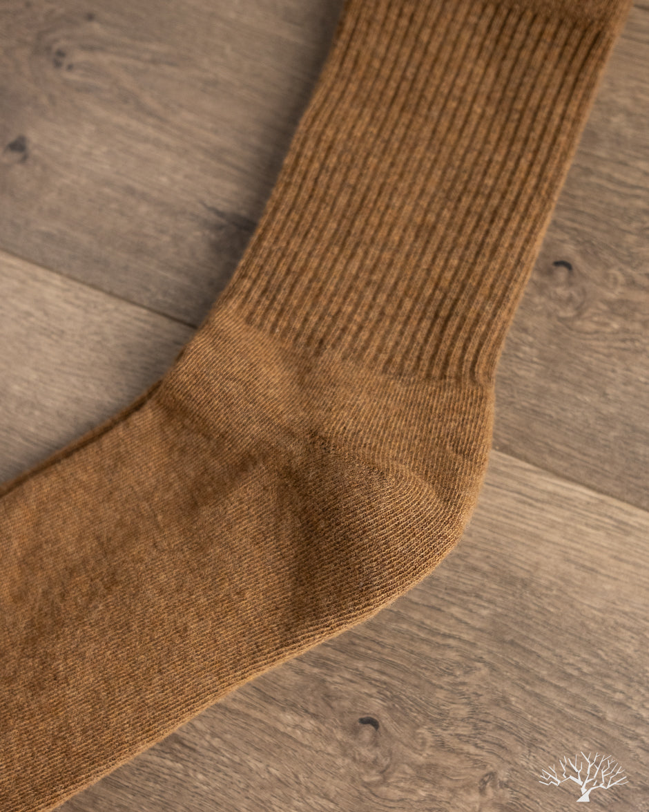 American Trench Supermerino Crew Sock - Brown
