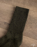 American Trench Supermerino Crew Sock - Olive