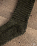 American Trench Supermerino Crew Sock - Olive