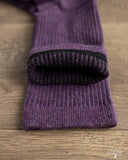 American Trench Supermerino Crew Sock - Plum