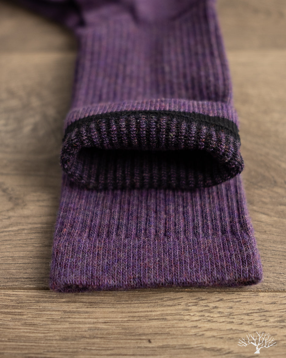 American Trench Supermerino Crew Sock - Plum