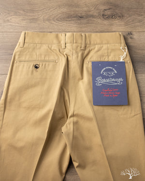 Barnstormer - 1002P 2 Pleated Dress Chinos - Khaki – Withered Fig