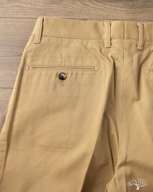 Barnstormer - 1002P 2 Pleated Dress Chinos - Khaki – Withered Fig