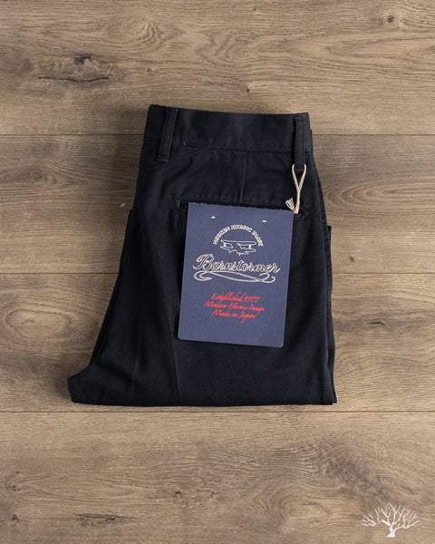 Barnstormer - 1002P 2 Pleated Dress Chinos - Navy – Withered Fig