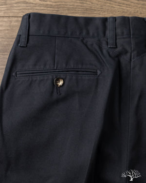 Barnstormer - 1002P 2 Pleated Dress Chinos - Navy – Withered Fig Barnstormer - 1002P 2 Pleated Dress Chinos - Navy – Withered Fig