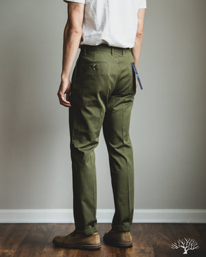 パンツ barnstormer 1002p 2P DRESS CHINOS Barnstormer - 1002P 2 Pleated Dress Chinos - Olive – Withered Fig