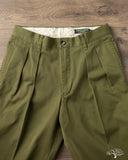 Barnstormer 1002P 2 Pleated Dress Chinos - Olive