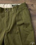 Barnstormer 1002P 2 Pleated Dress Chinos - Olive