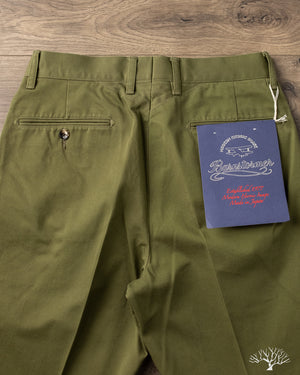 Barnstormer - 1002P 2 Pleated Dress Chinos - Olive – Withered Fig Barnstormer - 1002P 2 Pleated Dress Chinos - Olive – Withered Fig