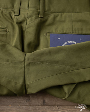 Barnstormer - 1002P 2 Pleated Dress Chinos - Olive – Withered Fig