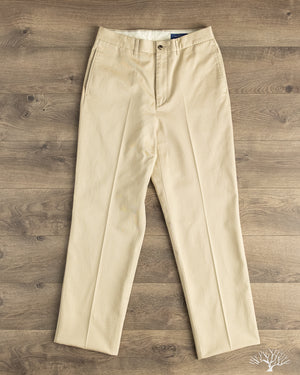 Barnstormer - 1952UC Flat Front Chino Trousers - Beige – Withered Fig
