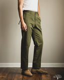 1952UC Flat Front Chino Trousers - Olive