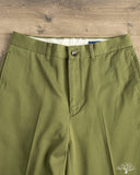 1952UC Flat Front Chino Trousers - Olive