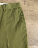 1952UC Flat Front Chino Trousers - Olive