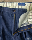 1955IND 2 Pleated Chino Trousers - Indigo