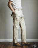 Barnstormer 1955UC 2 Pleated Chino Trousers - Beige