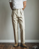 Barnstormer 1955UC 2 Pleated Chino Trousers - Beige