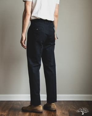 Barnstormer - 1955UC 2 Pleated Chino Trousers - Navy – Withered Fig