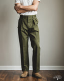 Barnstormer 1955UC 2 Pleated Chino Trousers - Olive