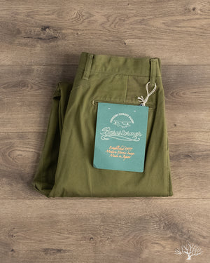 Barnstormer - 1955UC 2 Pleated Chino Trousers - Olive – Withered Fig