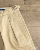 BS-B45S 2 Pleated Classic Shorts - Beige