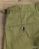BS-B45S 2 Pleated Classic Shorts - Olive