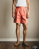 BS-B45S 2 Pleated Classic Shorts - Red
