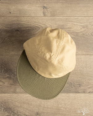 Cableami Light Back Satin Soft Bill Cap - Beige/Olive