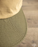 Cableami Light Back Satin Soft Bill Cap - Beige/Olive