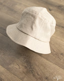 Cableami Linen Herringbone Bucket Hat - Ecru