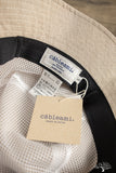 Cableami Linen Herringbone Bucket Hat - Ecru