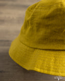 Cableami Linen Herringbone Bucket Hat - Mustard