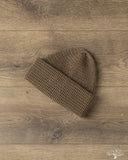 Cableami Linen-Like Finished Cotton Watch Cap - Olive
