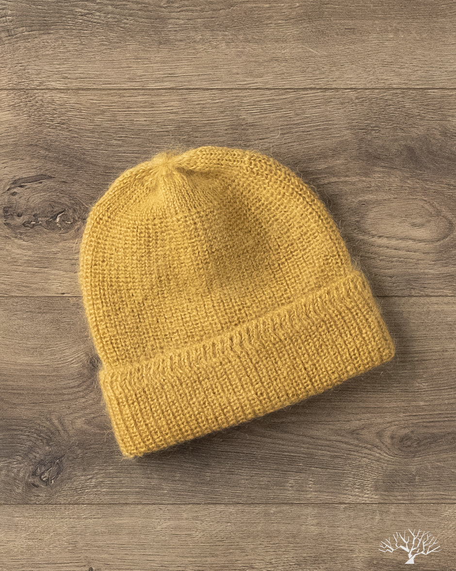 Cableami Mohair Watch Cap - Beige