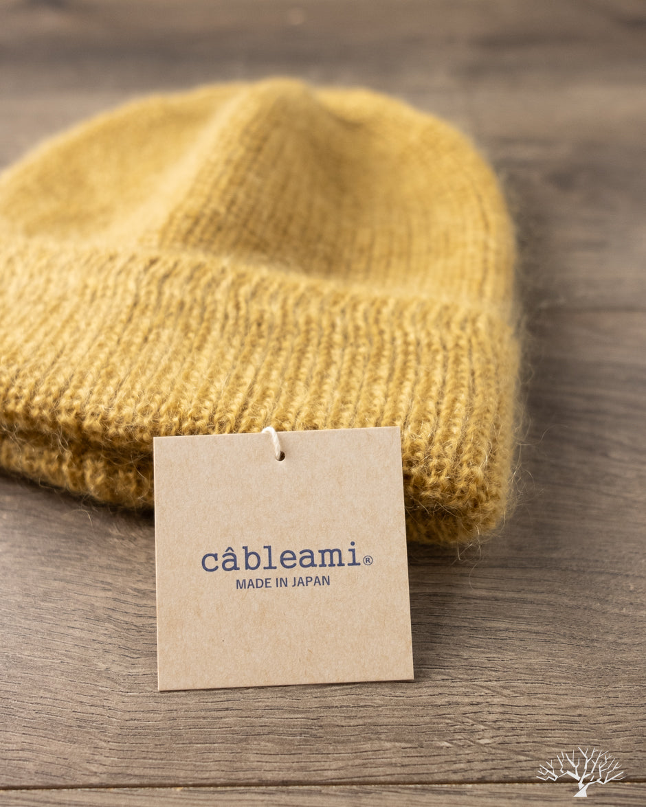 Cableami Mohair Watch Cap - Beige