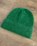 Cableami Mohair Watch Cap - Green