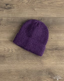 Cableami Mohair Watch Cap - Purple