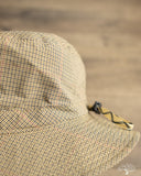 Cableami Organic Cotton / Cordura Hat - Beige Glen Check